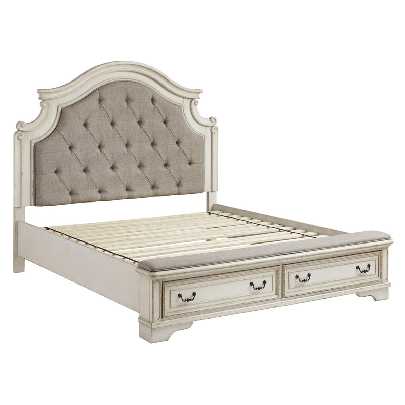 Signature Design by Ashley Realyn Queen Upholstered Panel Bed B743-57/B743-54S/B743-196 IMAGE 4