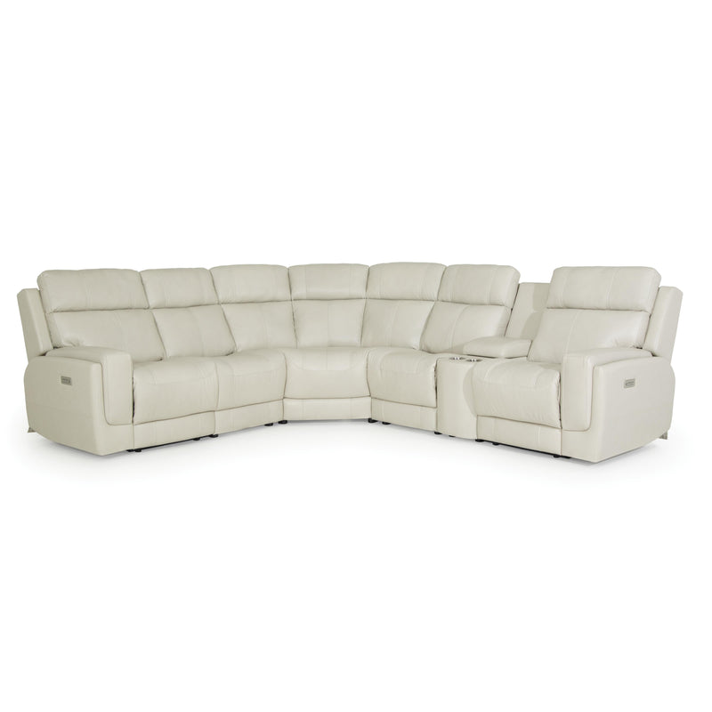 Palliser Hargrave Power Reclining Leather 6 pc Sectional 41023-L2/41023-L3/41023-9X/41023-10/41023-K2/41023-L1-GRADE100-PEARL IMAGE 1