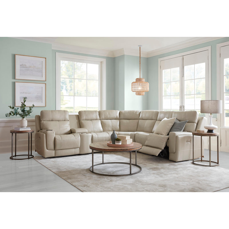 Palliser Hargrave Power Reclining Leather 6 pc Sectional 41023-L2/41023-L3/41023-9X/41023-10/41023-K2/41023-L1-GRADE100-PEARL IMAGE 3