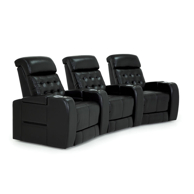Palliser Erindale Leather 3-Seat Home Theatre Seating 41025-5L/41025-7L/41025-3L-GRADE100-ONYX IMAGE 2