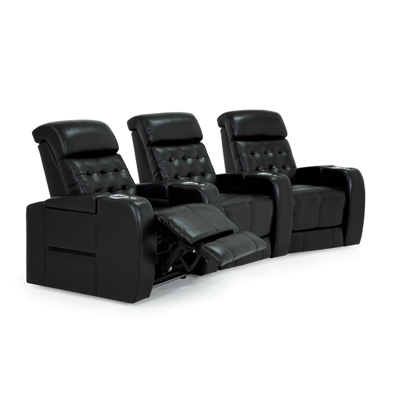 Palliser Erindale Leather 3-Seat Home Theatre Seating 41025-5L/41025-7L/41025-3L-GRADE100-ONYX IMAGE 3