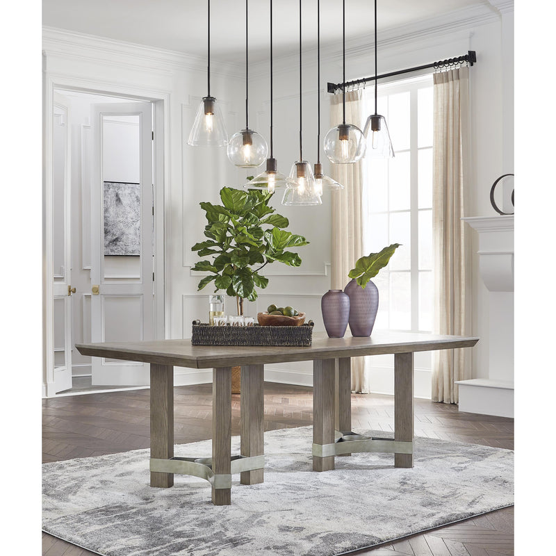 Signature Design by Ashley Chrestner Dining Table with Pedestal Base D983-25 IMAGE 5