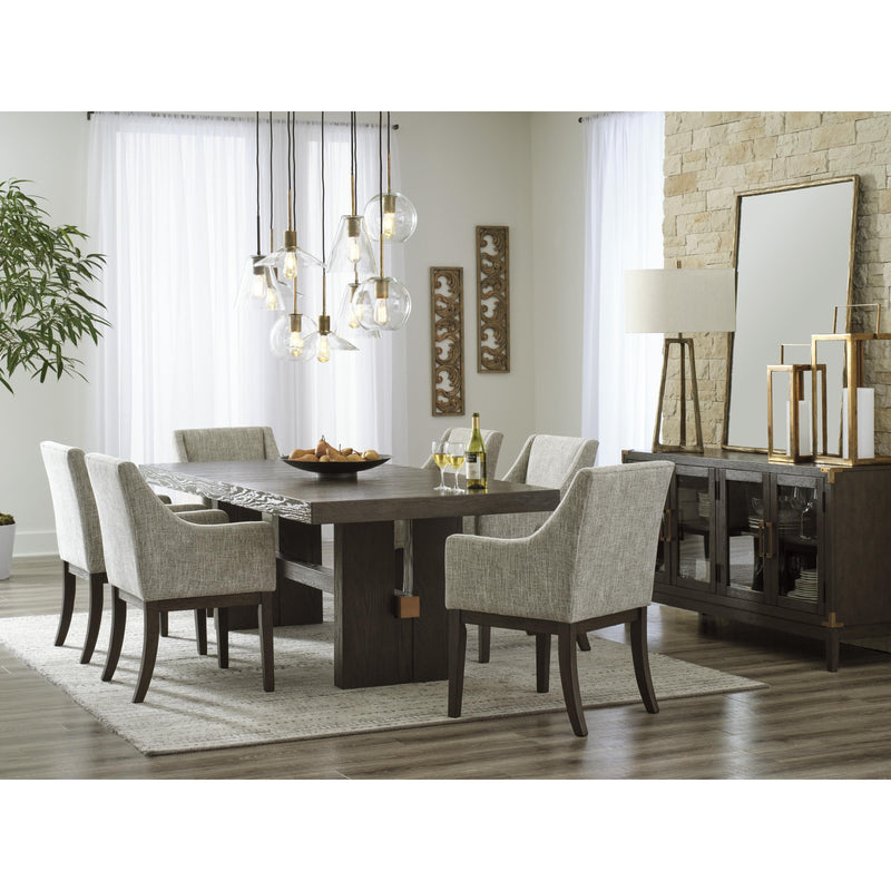 Signature Design by Ashley Burkhaus Dining Table with Trestle Base D984-45 IMAGE 12