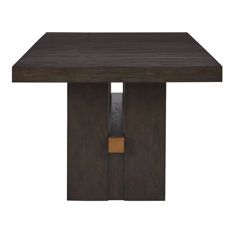 Signature Design by Ashley Burkhaus Dining Table with Trestle Base D984-45 IMAGE 3