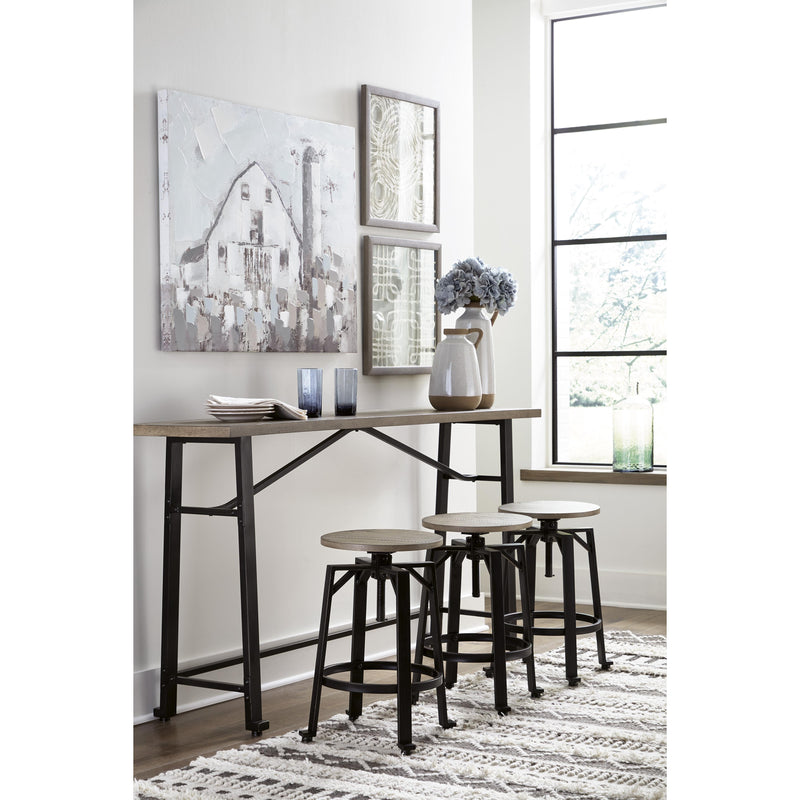 Signature Design by Ashley Lesterton Counter Height Dining Table with Trestle Base D334-52 IMAGE 13