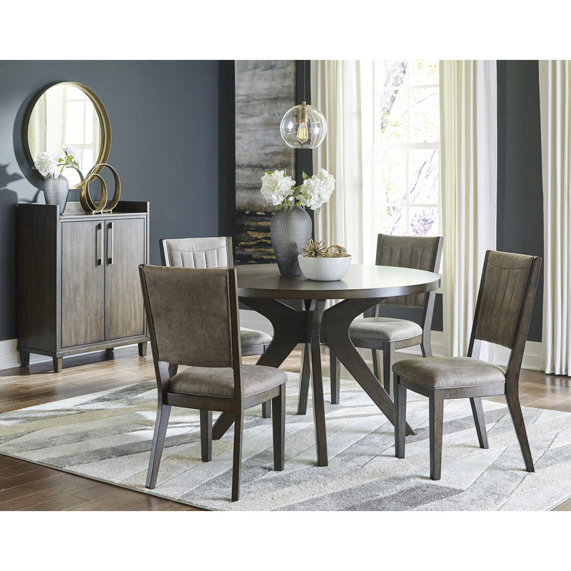 Signature Design by Ashley Round Wittland Dining Table with Pedestal Base D374-15 IMAGE 4