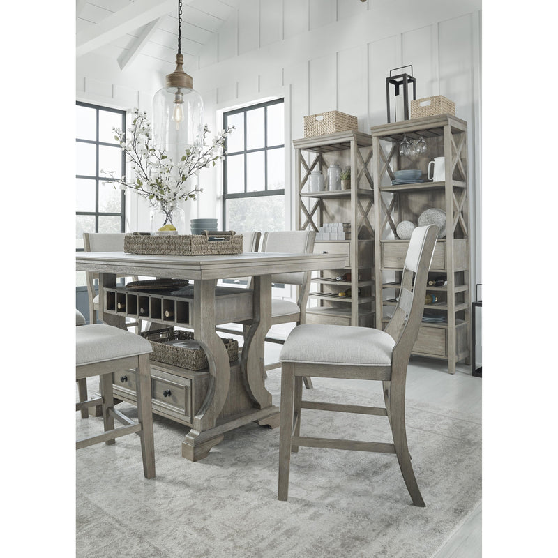 Signature Design by Ashley Moreshire Counter Height Dining Table with Pedestal Base D799-32 IMAGE 10