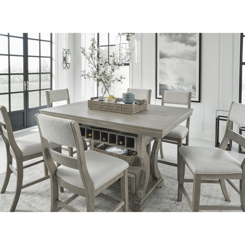 Signature Design by Ashley Moreshire Counter Height Dining Table with Pedestal Base D799-32 IMAGE 12