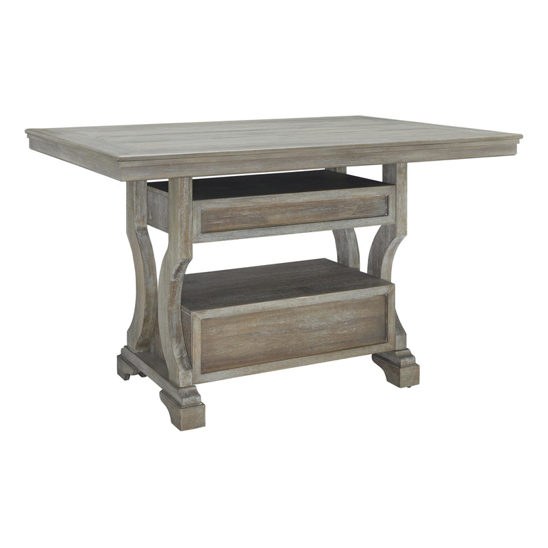 Signature Design by Ashley Moreshire Counter Height Dining Table with Pedestal Base D799-32 IMAGE 5