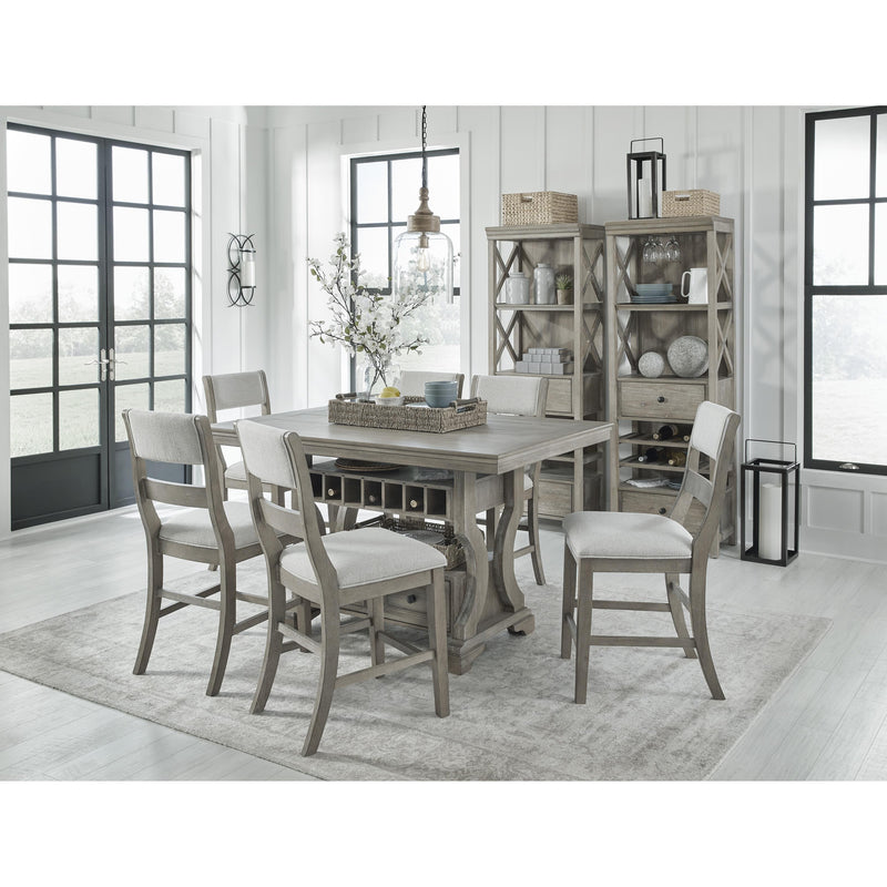 Signature Design by Ashley Moreshire Counter Height Dining Table with Pedestal Base D799-32 IMAGE 7