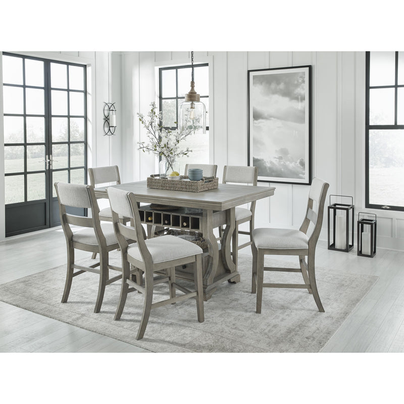 Signature Design by Ashley Moreshire Counter Height Dining Table with Pedestal Base D799-32 IMAGE 8