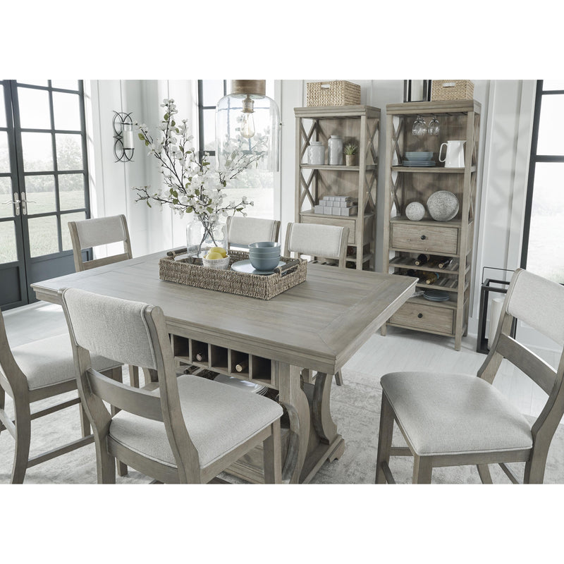 Signature Design by Ashley Moreshire Counter Height Dining Table with Pedestal Base D799-32 IMAGE 9