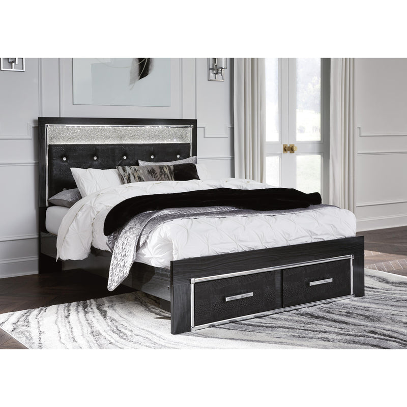 Signature Design by Ashley Kaydell Queen Upholstered Panel Bed with Storage B1420-157/B1420-54S/B1420-96 IMAGE 5