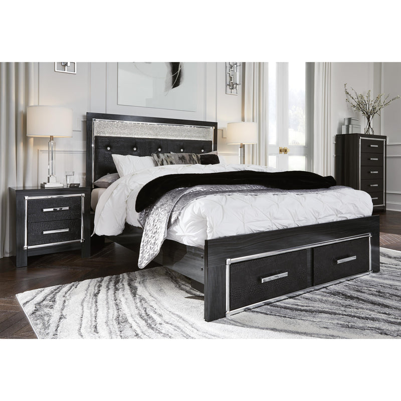 Signature Design by Ashley Kaydell Queen Upholstered Panel Bed with Storage B1420-157/B1420-54S/B1420-96 IMAGE 7