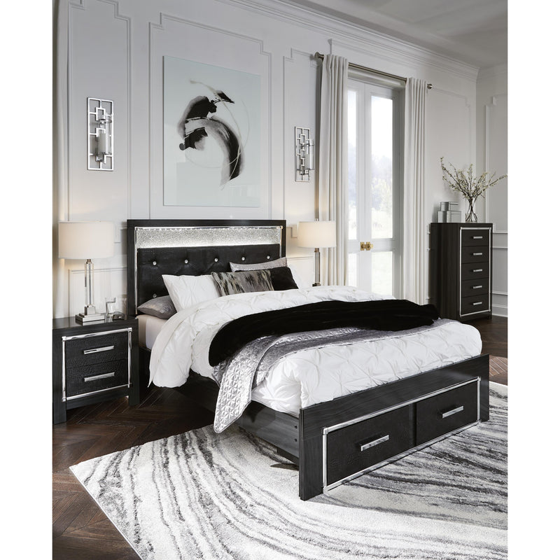 Signature Design by Ashley Kaydell Queen Upholstered Panel Bed with Storage B1420-157/B1420-54S/B1420-96 IMAGE 8