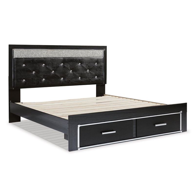 Signature Design by Ashley Kaydell King Upholstered Panel Bed with Storage B1420-158/B1420-56S/B1420-95/B100-14 IMAGE 4