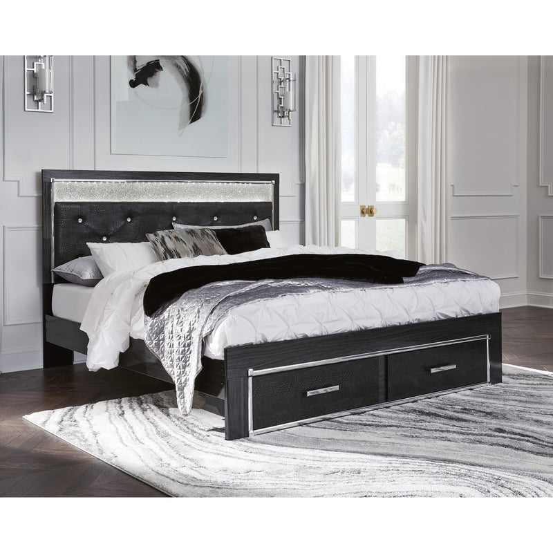 Signature Design by Ashley Kaydell King Upholstered Panel Bed with Storage B1420-158/B1420-56S/B1420-95/B100-14 IMAGE 5