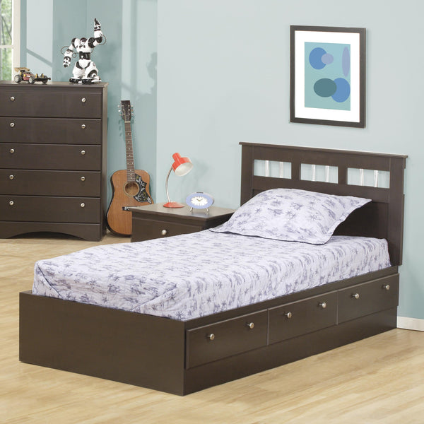 Dynamic Furniture Kids Beds Bed Twin Matesbed  Cappuccino IMAGE 1