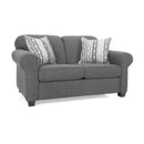 Decor-Rest Furniture Fabric Double Sleeper Sofabed 2455-DB Double Bed - Pier Graphite/Gowan Oreo IMAGE 1