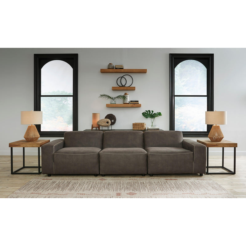 Signature Design by Ashley Allena Leather Look 3 pc Sectional 2130164/2130146/2130165 IMAGE 2