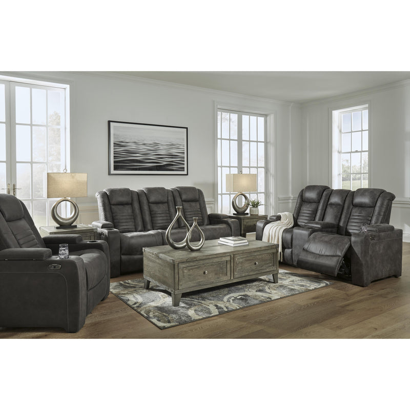 Signature Design by Ashley Soundcheck Power Reclining Leather Look Loveseat 3060618 IMAGE 20
