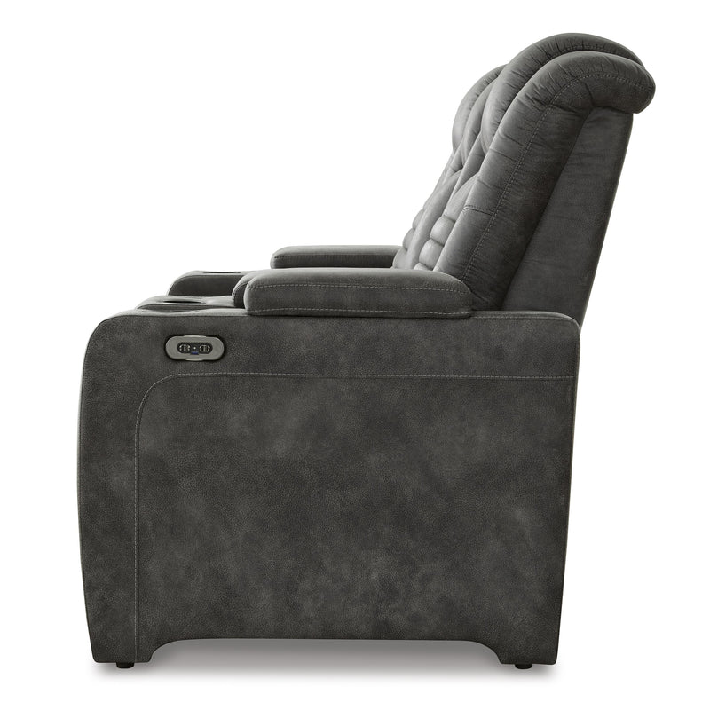 Signature Design by Ashley Soundcheck Power Reclining Leather Look Loveseat 3060618 IMAGE 4