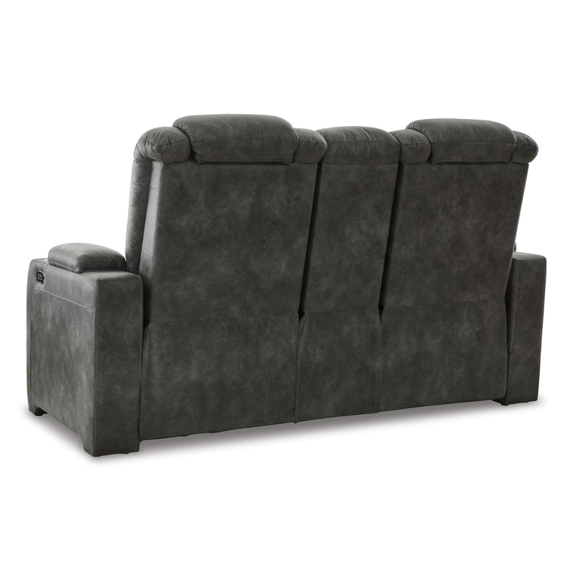 Signature Design by Ashley Soundcheck Power Reclining Leather Look Loveseat 3060618 IMAGE 5