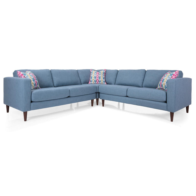 Decor-Rest Furniture Fabric 3 pc Sectional 2795 3 pc Sectional IMAGE 1
