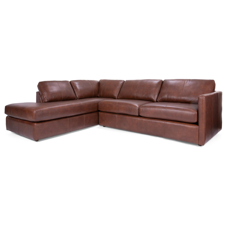 Decor-Rest Furniture Malibu Leather 2 pc Sectional Malibu 3068-41/3068-16 2 pc Sectional - ALL Leather IMAGE 2