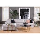 Decor-Rest Furniture Malibu Fabric 2 pc Sectional Malibu 2068-38/2068-41 2 pc Sectional with Queen Bed Sofa  Gel Matt IMAGE 3