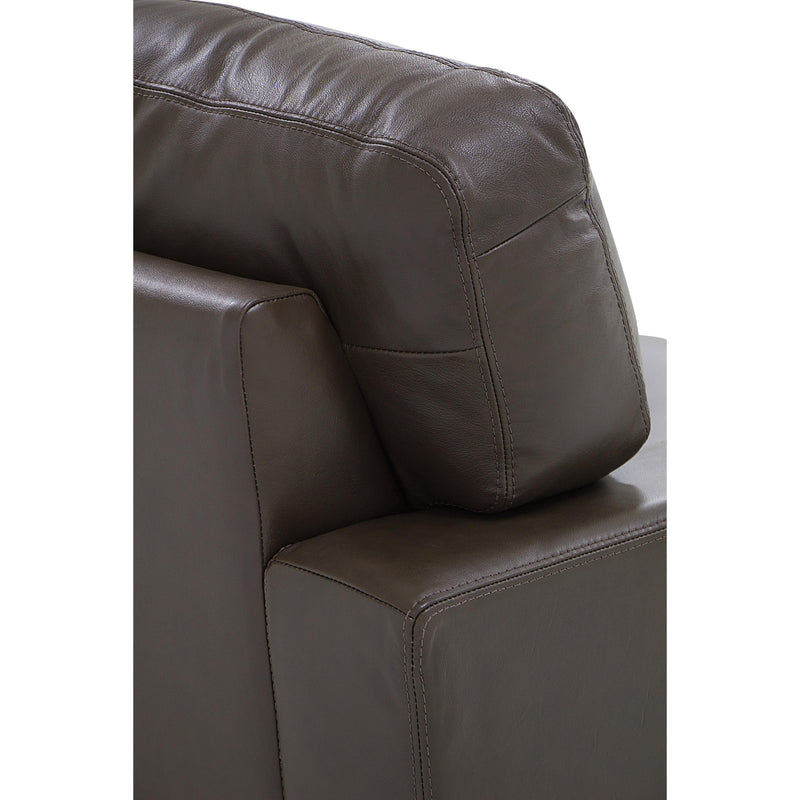 Palliser Westend Stationary Leather Sofa 77322-01-CLASSIC-ACORN IMAGE 6