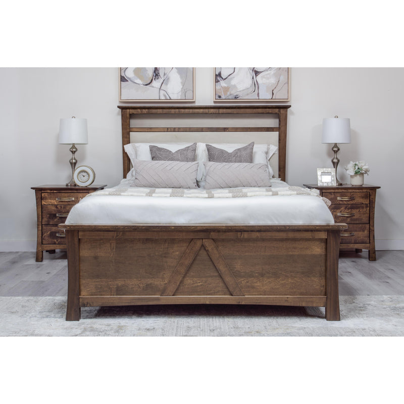 Mako Wood Furniture Megan 3-Drawer Nightstand Megan M-6000-65 Nightstand - Brindle Brown IMAGE 3