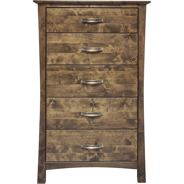 Mako Wood Furniture Megan 5-Drawer Chest Megan M-6000-30-D Chest - Brindle Brown IMAGE 1