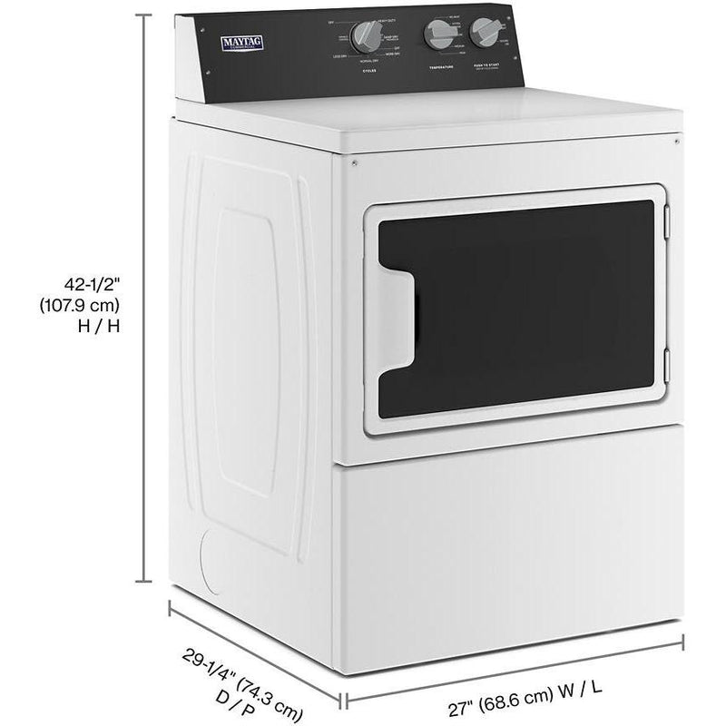 Maytag Commercial Laundry 7.4 cu. ft. Electric Dryer with Intellidry® Sensor YMEDP586GW IMAGE 14
