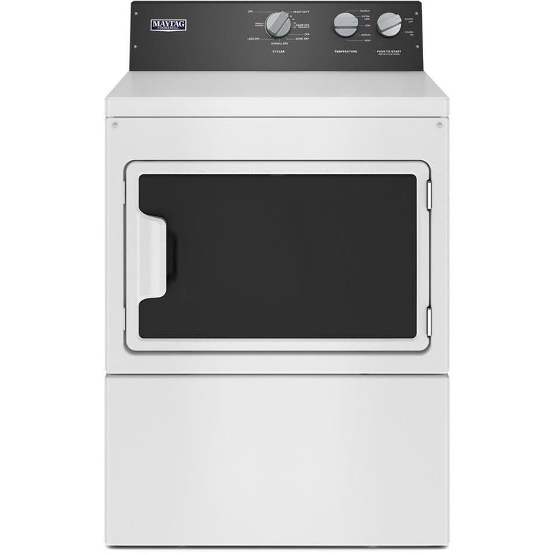 Maytag Commercial Laundry 7.4 cu. ft. Electric Dryer with Intellidry® Sensor YMEDP586GW IMAGE 1