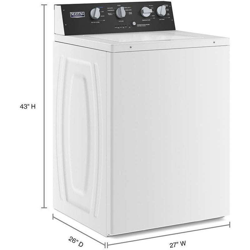 Maytag Commercial Laundry Top Loading Washer with Dual-Action Agitator MVWP586GW IMAGE 10