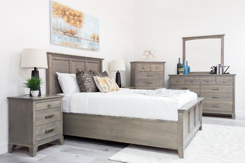 Mako Wood Furniture Acer Queen Panel Bed M-5800-Q
